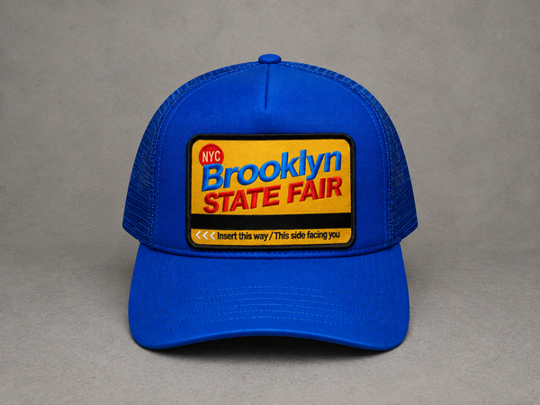 BSF METROCARD TRUCKER HAT - ROYAL BLUE