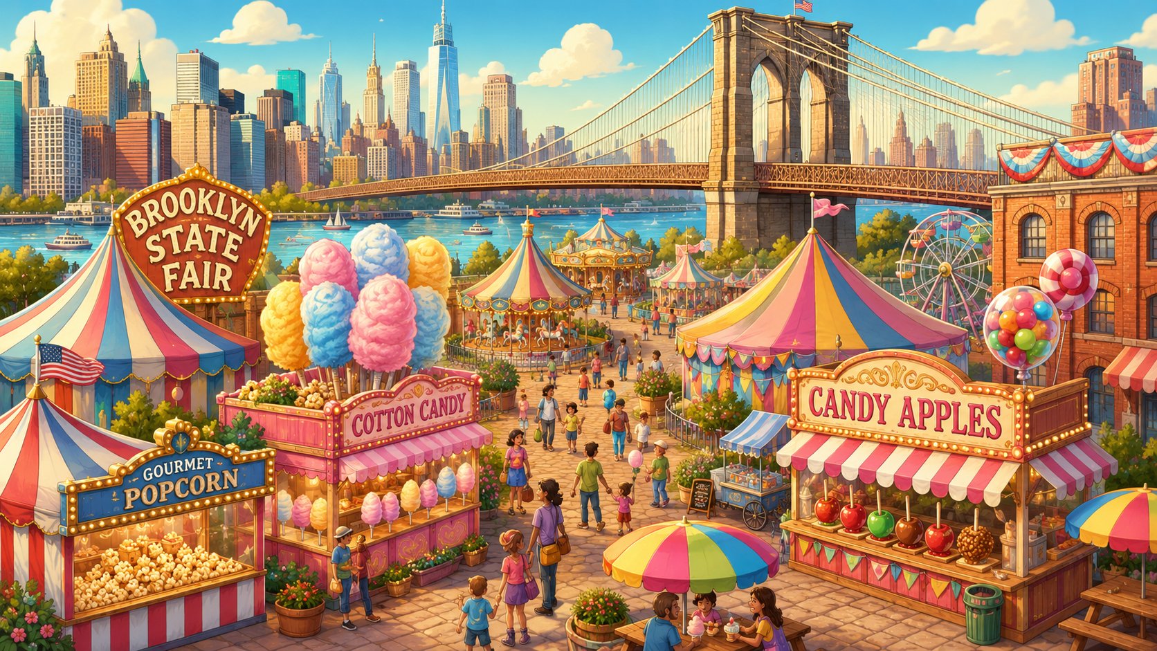 Brooklyn State Fair under the bridge